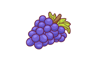 Grapes Free Sticker PNG