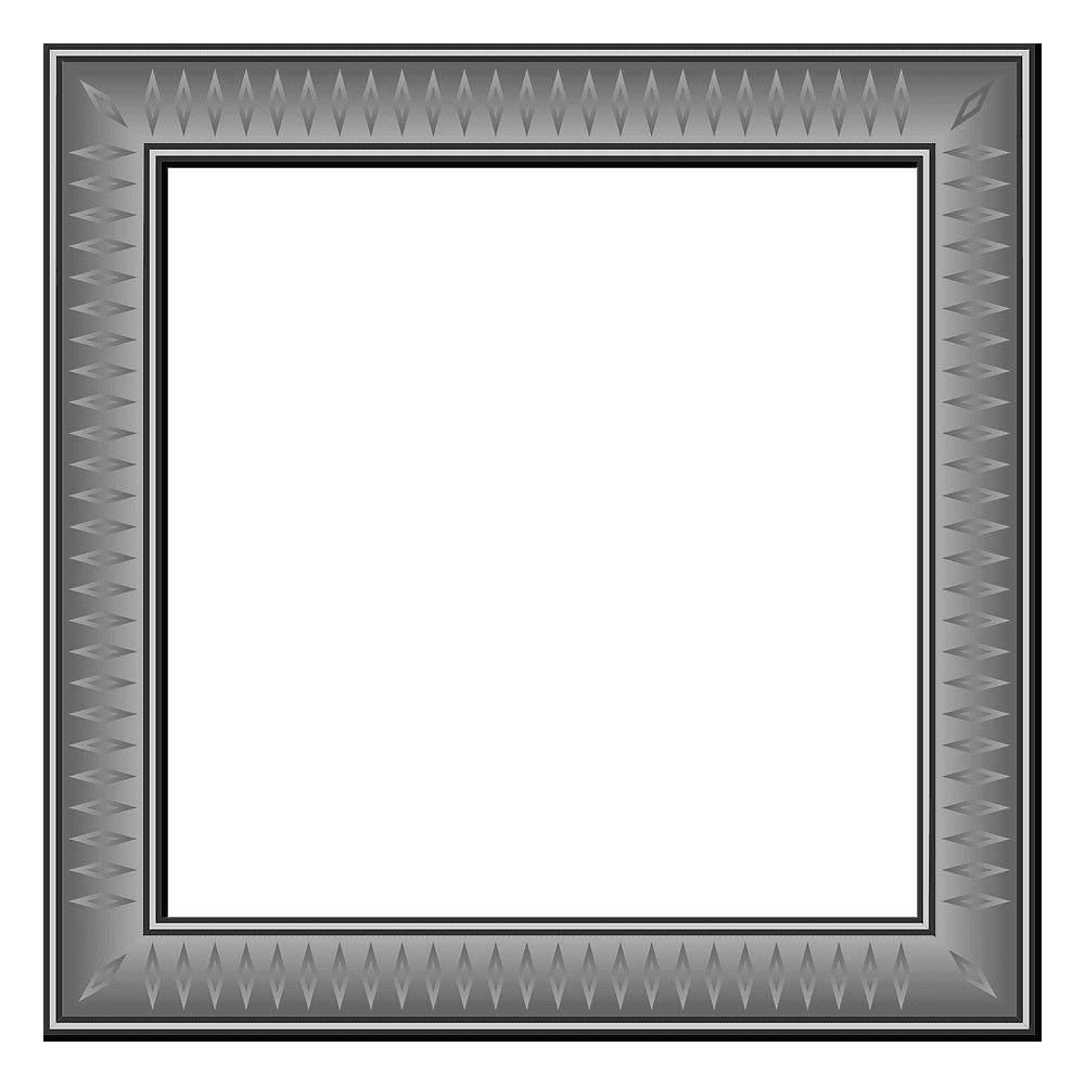 Gray Border Frame Transparent Picture