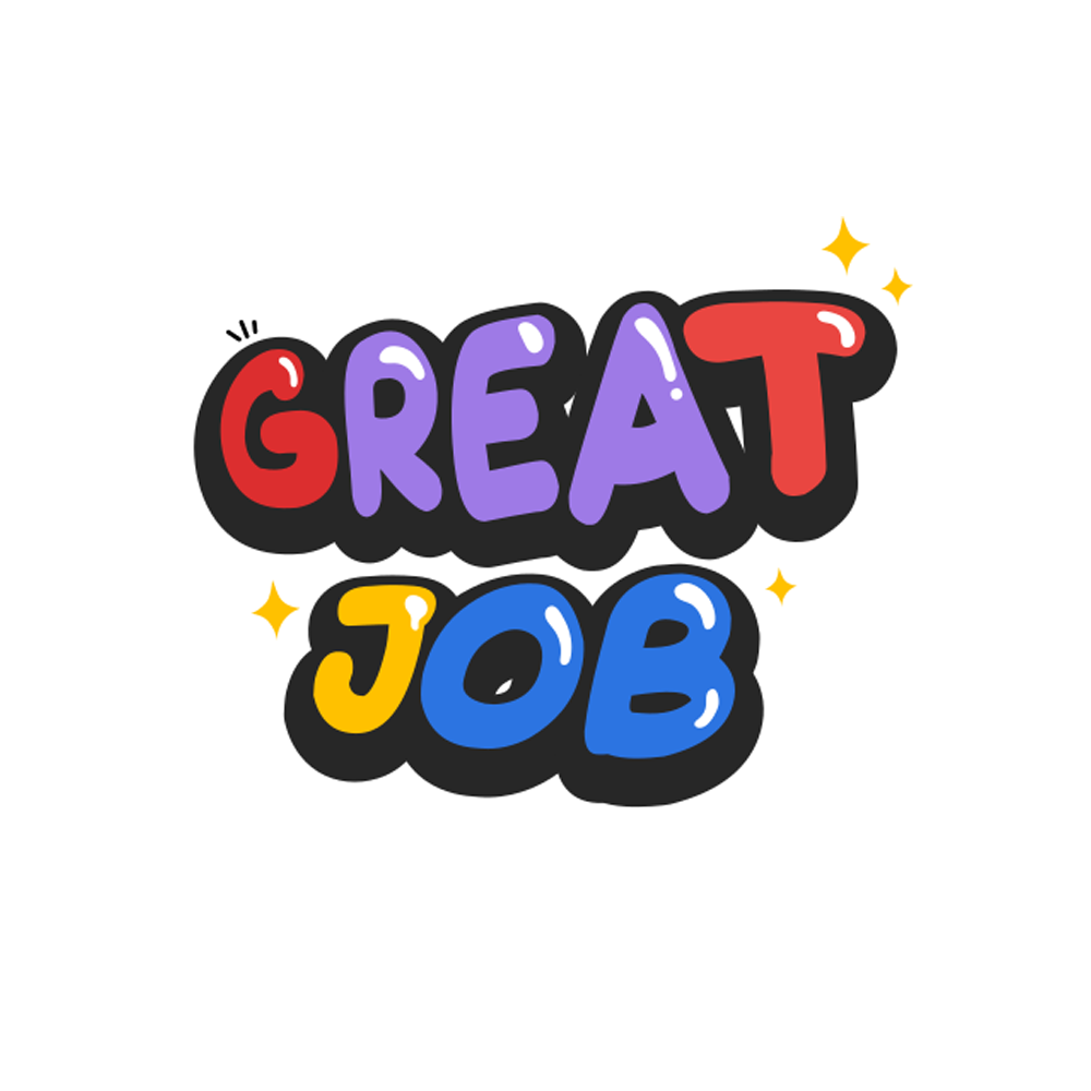 Great Job Free Sticker Transparent Image