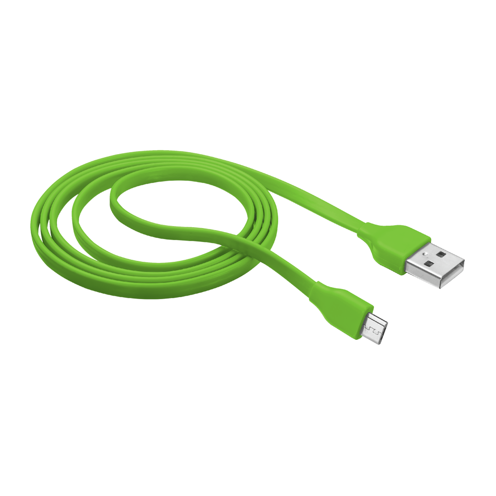 Green USB Cable Transparent Photo