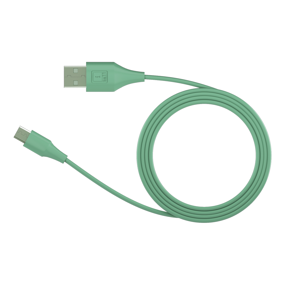 Green USB Cable Transparent Gallery