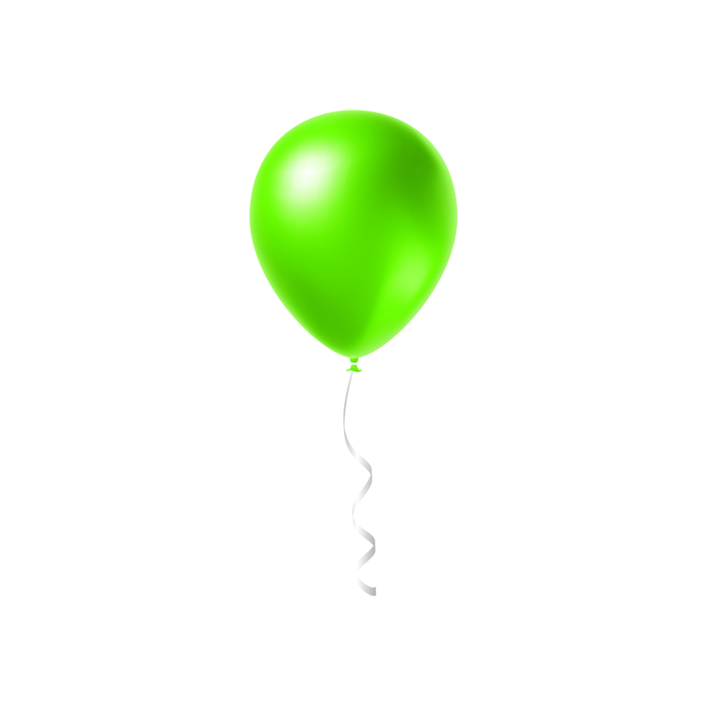 Green Balloon Transparent Photo