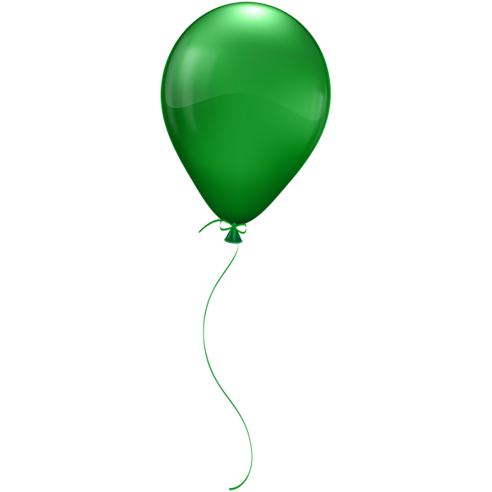 Green Balloon Transparent Clipart