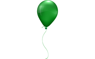 Green Balloon PNG