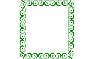 Green Border Frame PNG