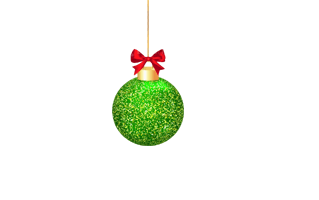 Green Christmas Ball PNG