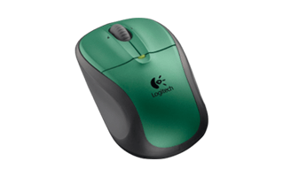 Green Computer Mouse
