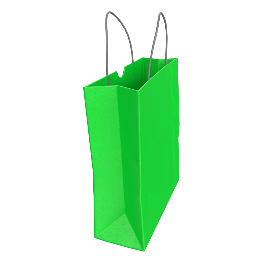 Green Paper Bag Transparent Image