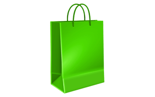 Green Paper Bag PNG