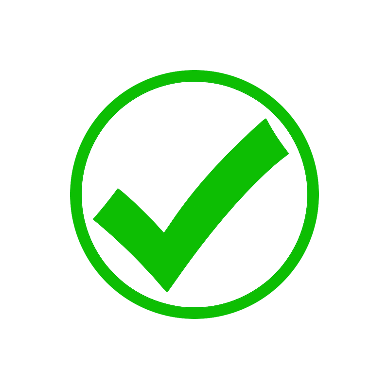Green Tick Round Transparent Picture