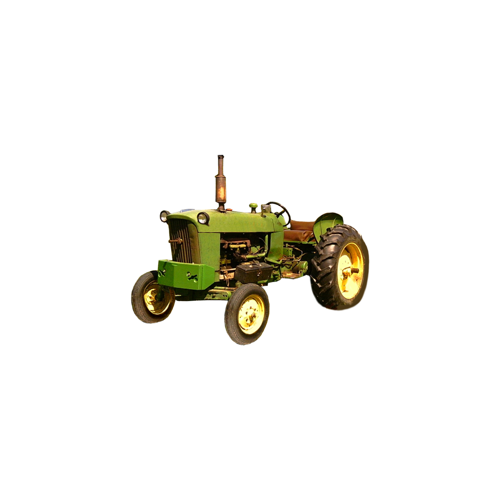 Green Tractor Transparent Image