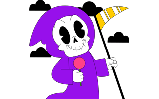 Grim Reaper Sticker PNG