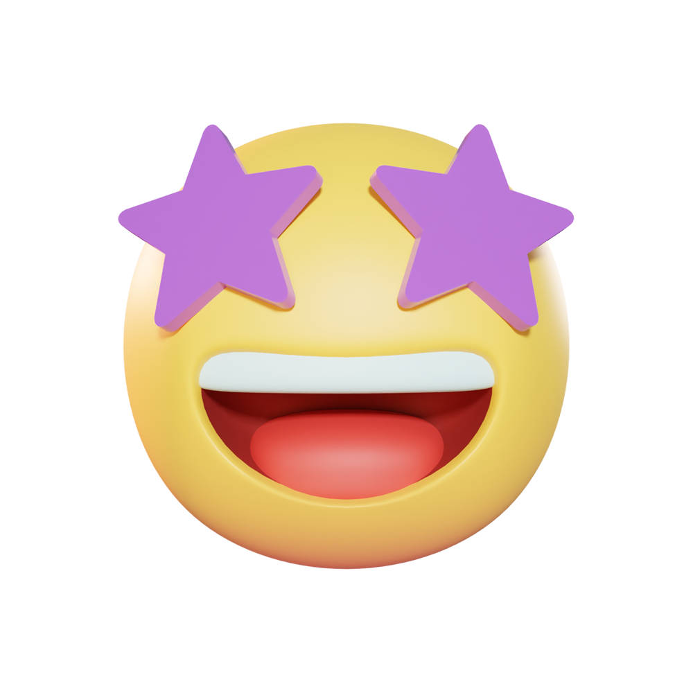 Grinning Face With Star Eyes  Transparent Gallery