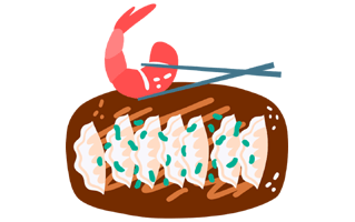 Gyoza Stickerg PNG