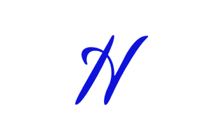 H Alphabet Blue PNG