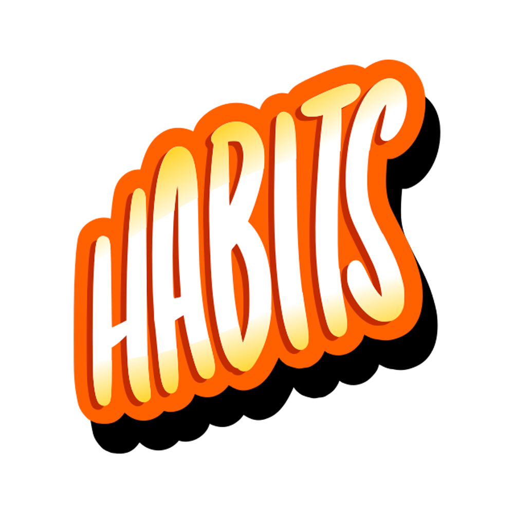 Habits Sticker Transparent Clipart