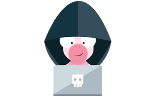 Hacker Sticker PNG