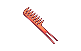 Hair Comb Sticker PNG