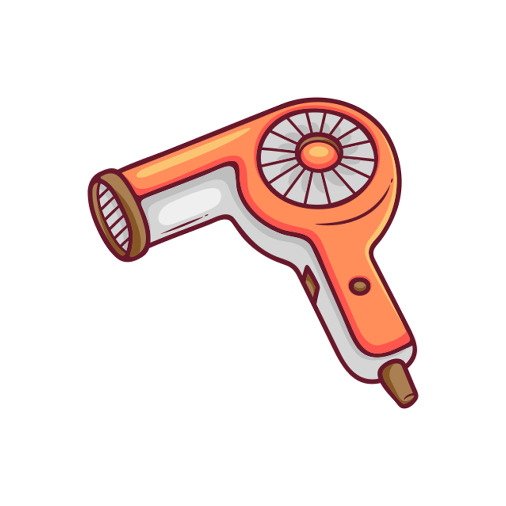 Hairdryer Free Sticker Transparent Gallery