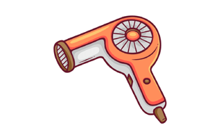 Hairdryer Sticker PNG