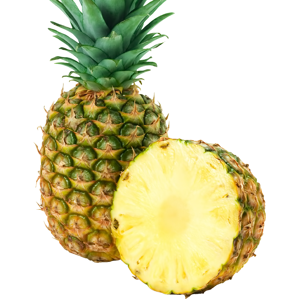 Half Pineapple  Transparent Clipart