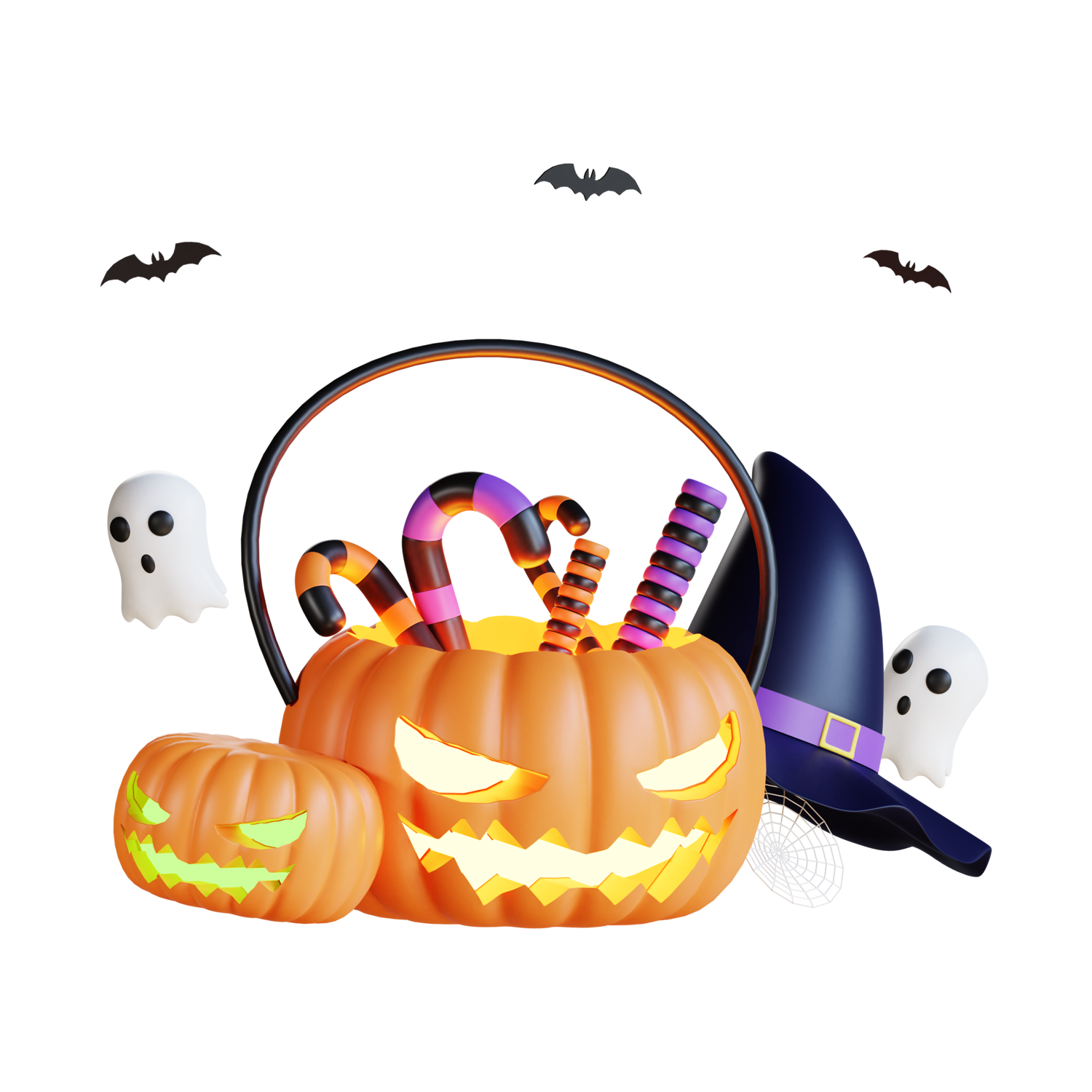 Halloween 3D Icon  Transparent Photo