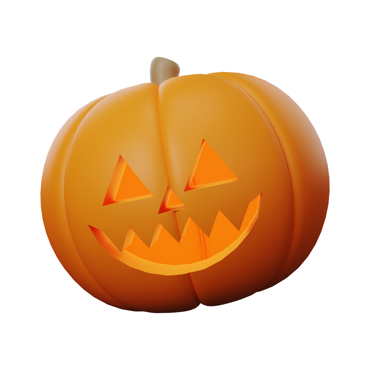 Halloween 3D Pumpkin Transparent Photo
