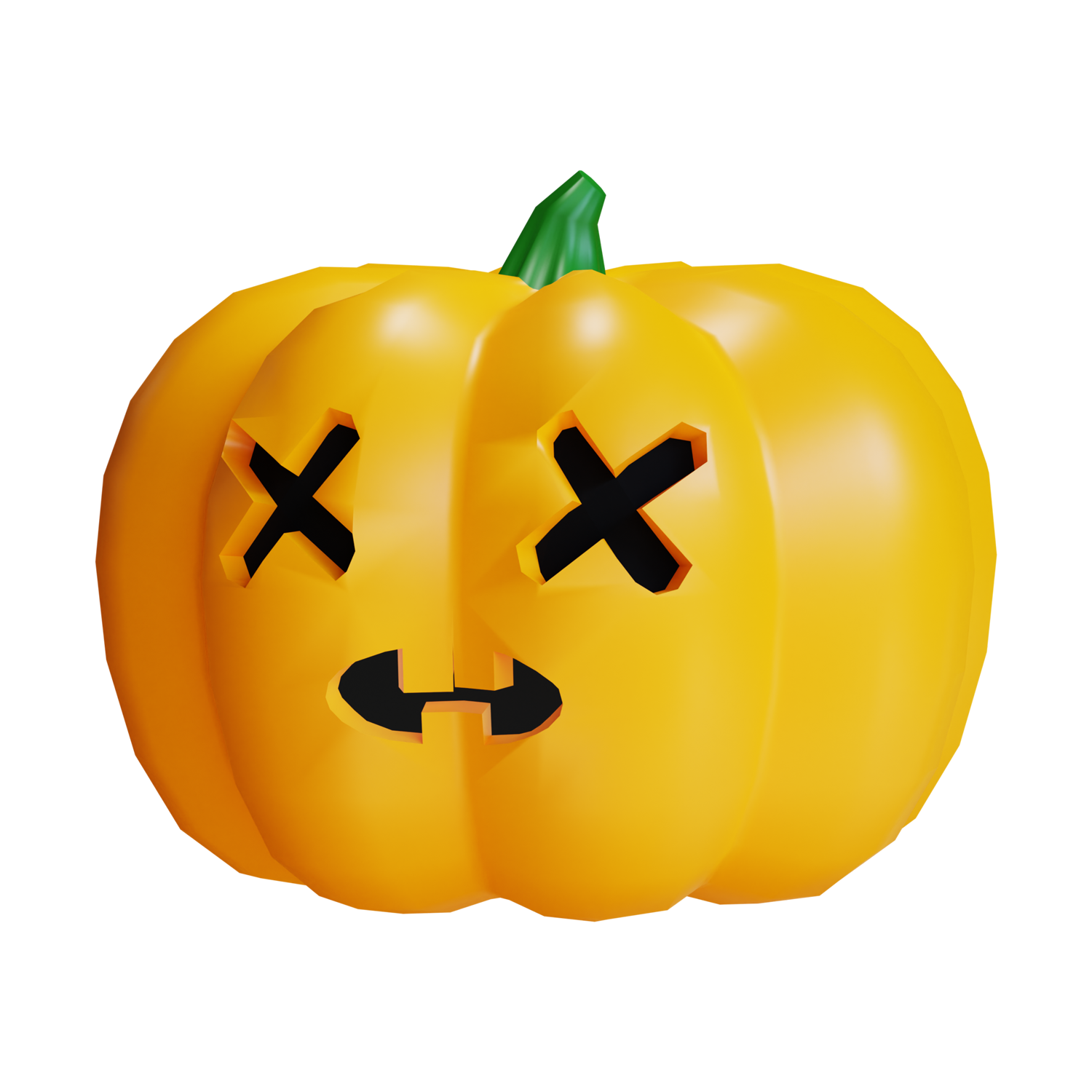 Halloween 3D Pumpkin Transparent Picture