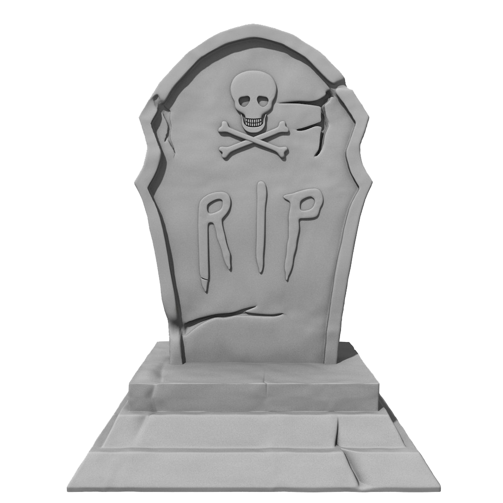 Halloween 3D Tombstone  Transparent Photo
