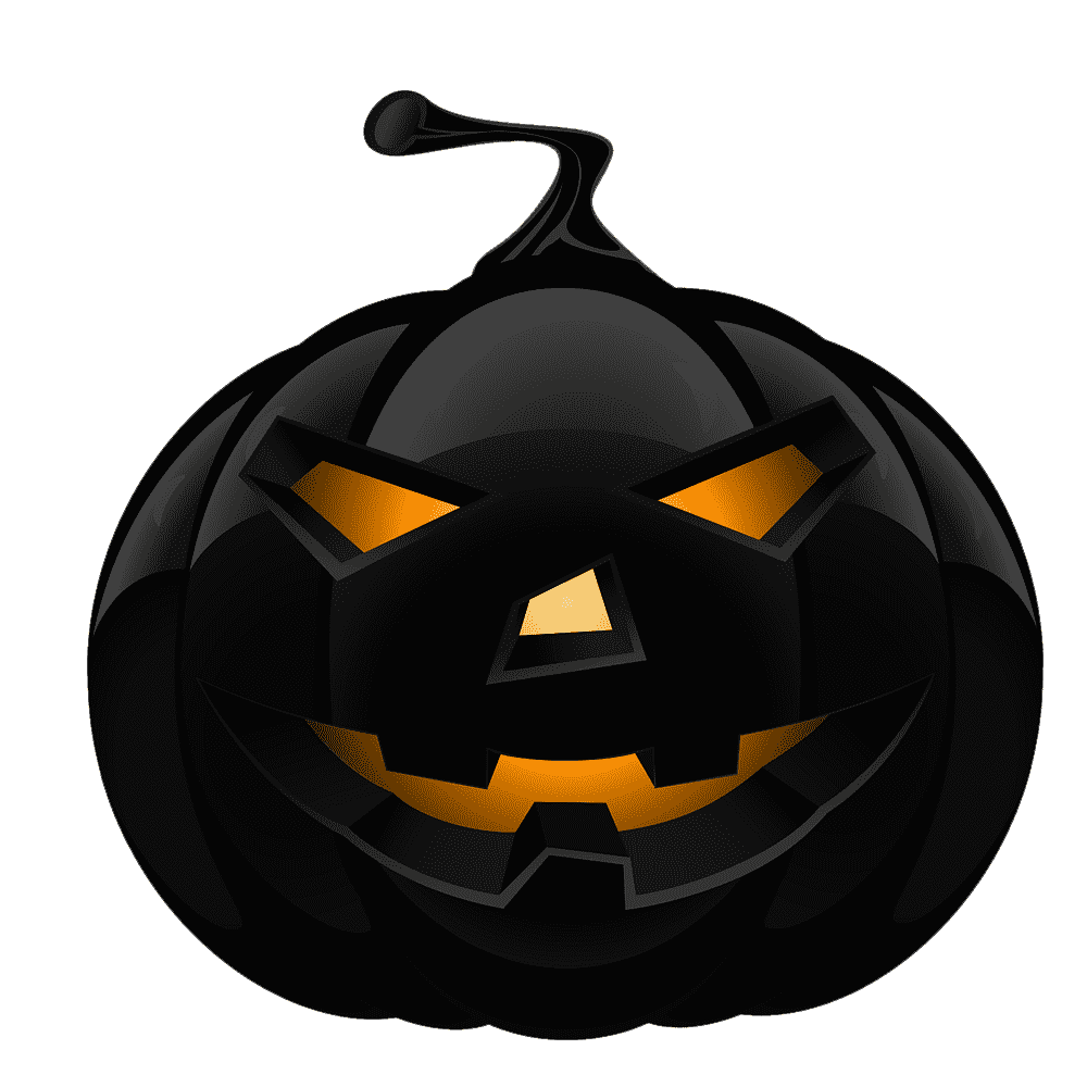 Halloween Black Pumpkin  Transparent Photo