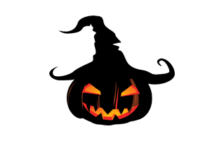 Halloween Black Pumpkin PNG