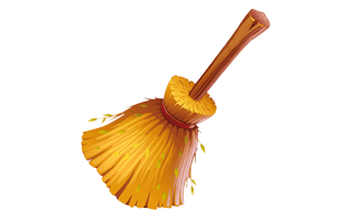 Halloween Broom Stick PNG