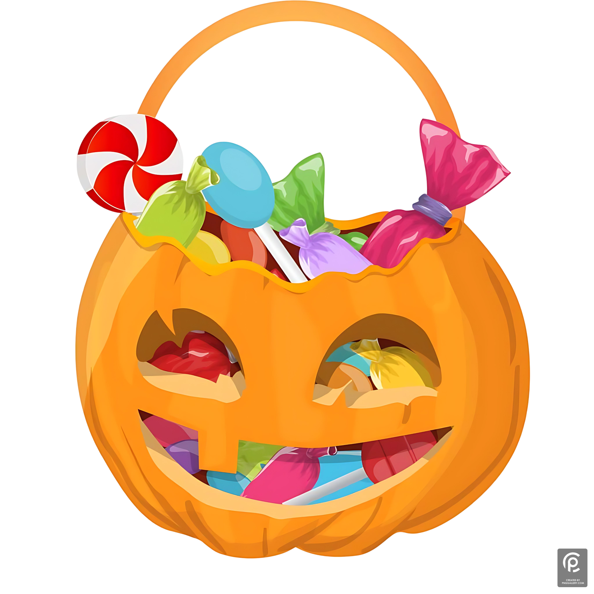 Halloween Candy Bucket Transparent Clipart