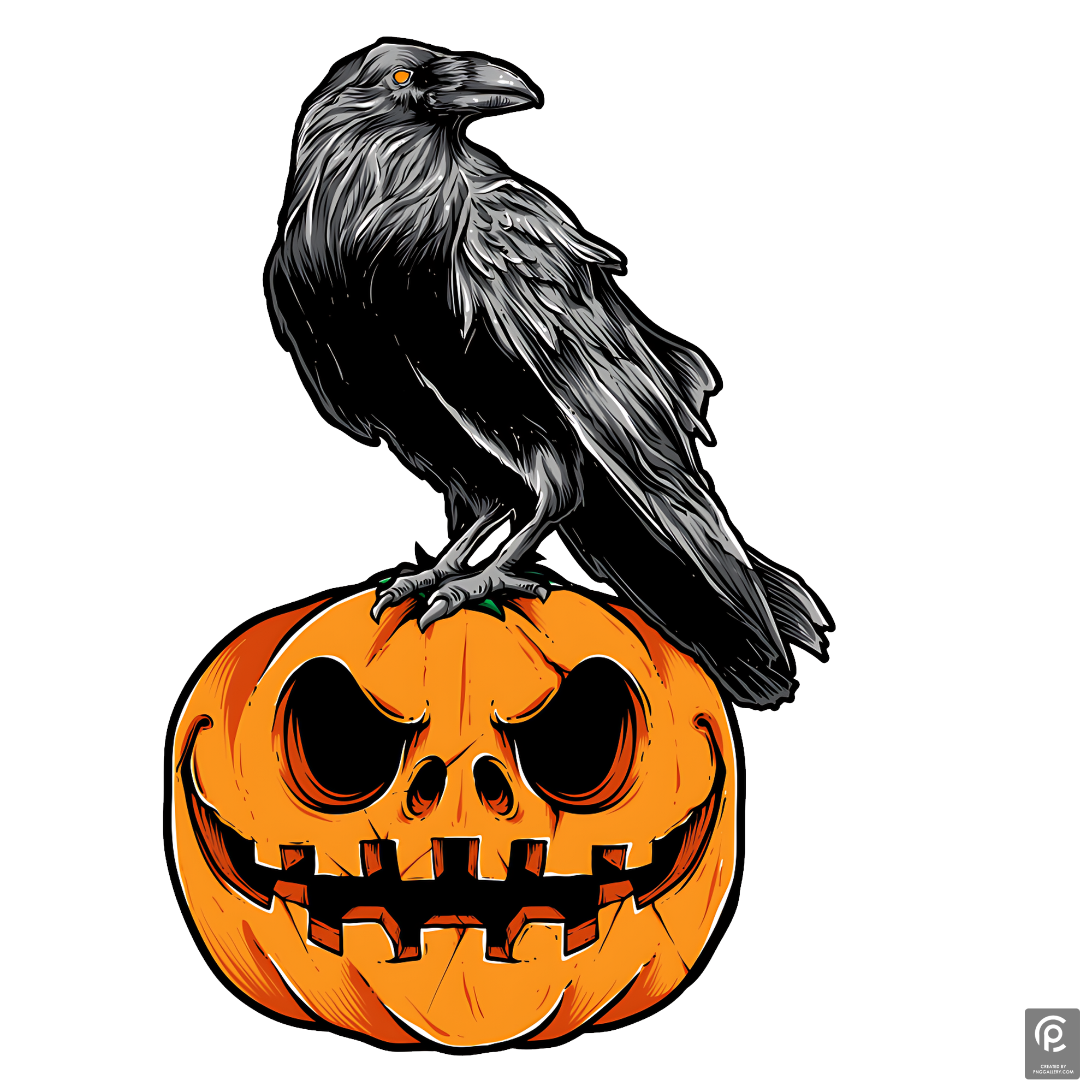 Halloween Crow Transparent Photo