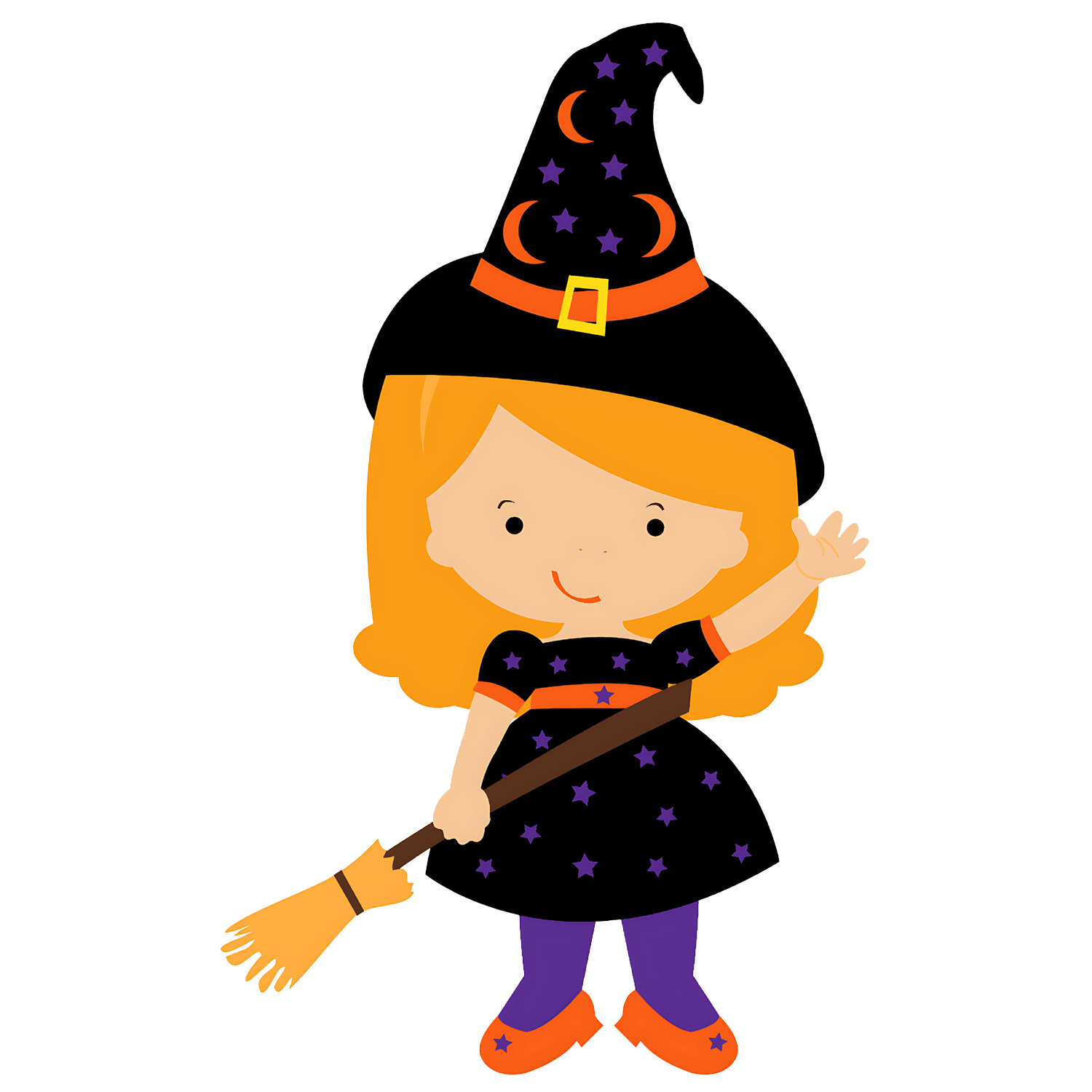 Halloween Cute Witch Transparent Photo