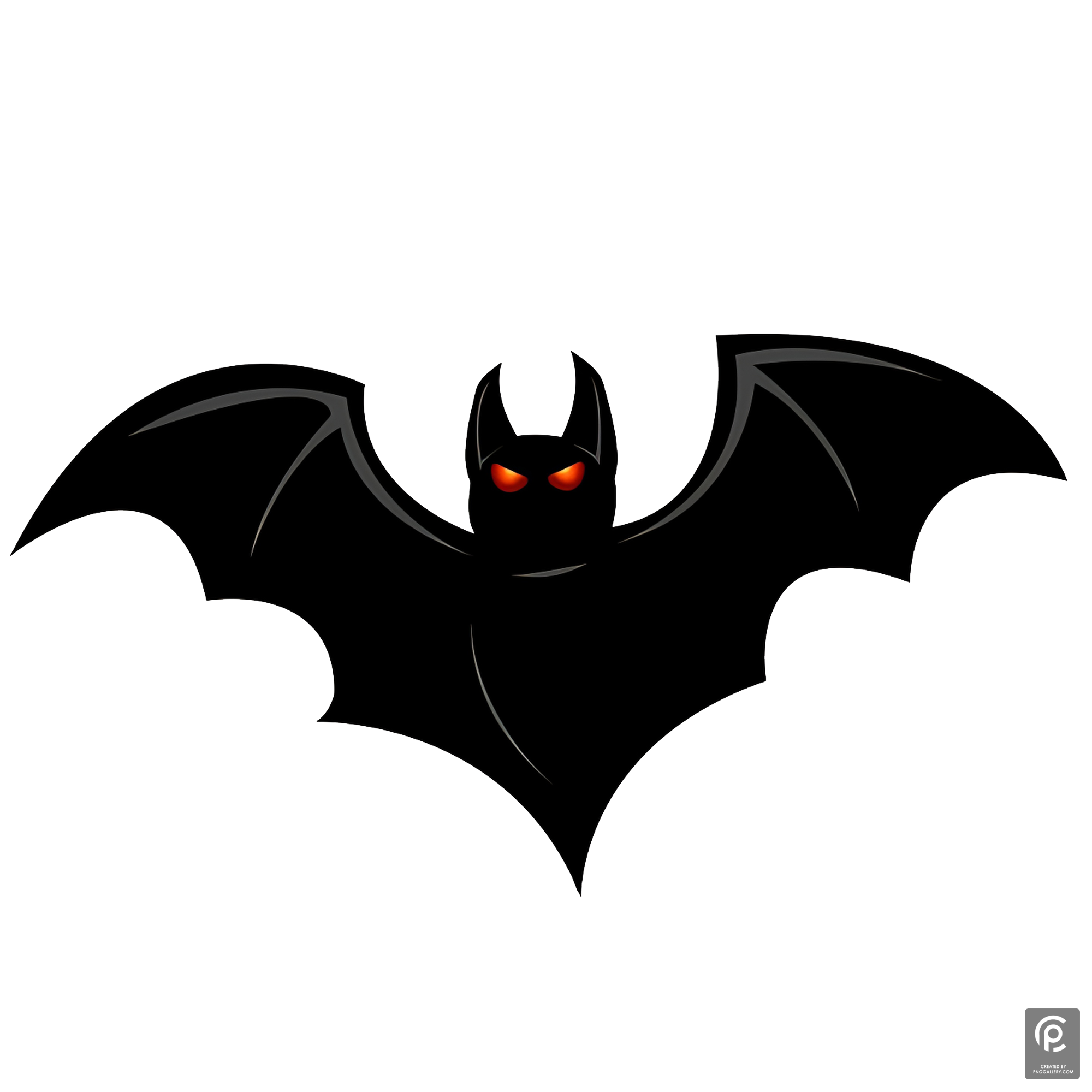 Halloween Evil Bat Transparent Clipart