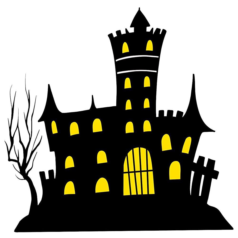 Halloween Evil Castle Transparent Clipart