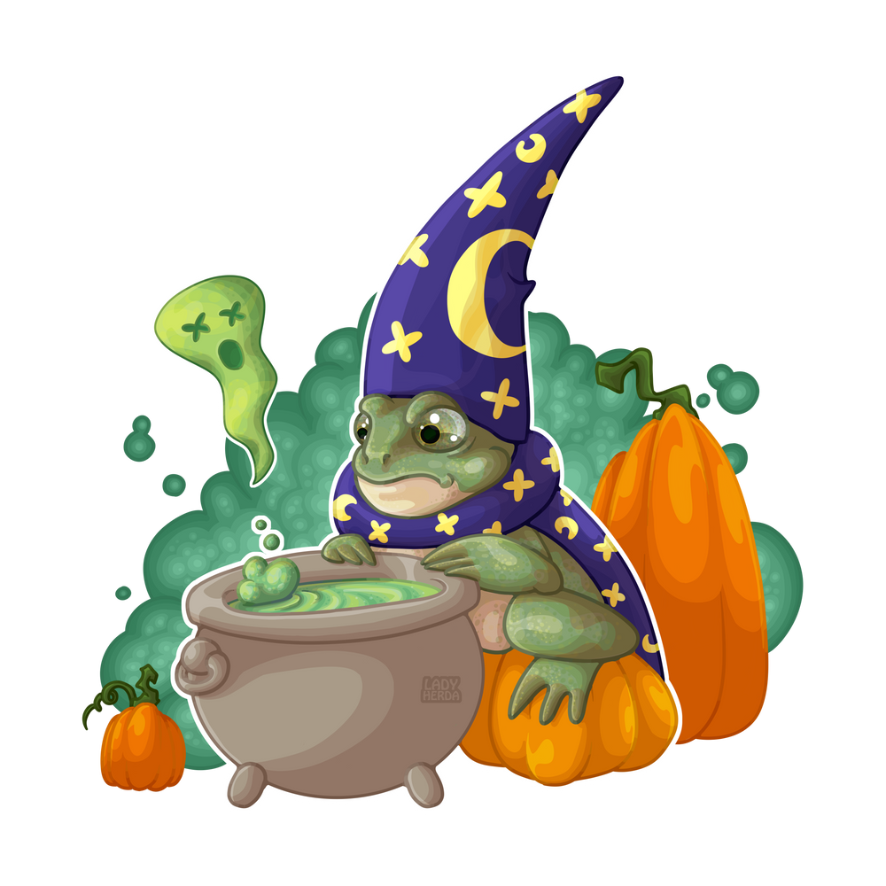 Halloween Frog Transparent Image