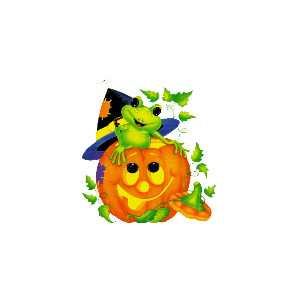 Halloween Frog Transparent Clipart