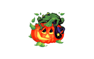 Halloween Frog PNG