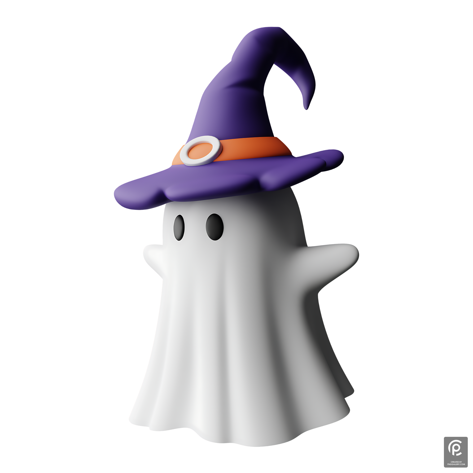 Halloween Ghost With Hat Transparent Image