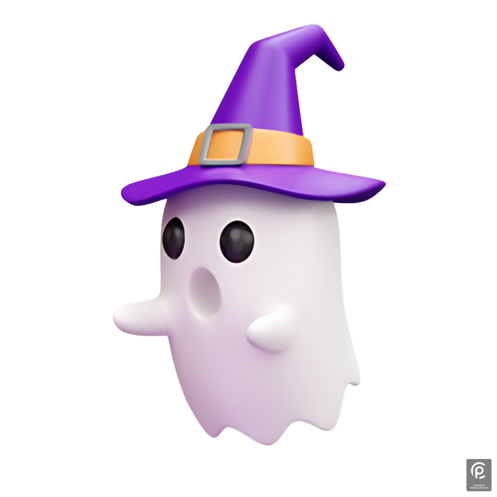 Halloween Ghost With Hat Transparent Picture