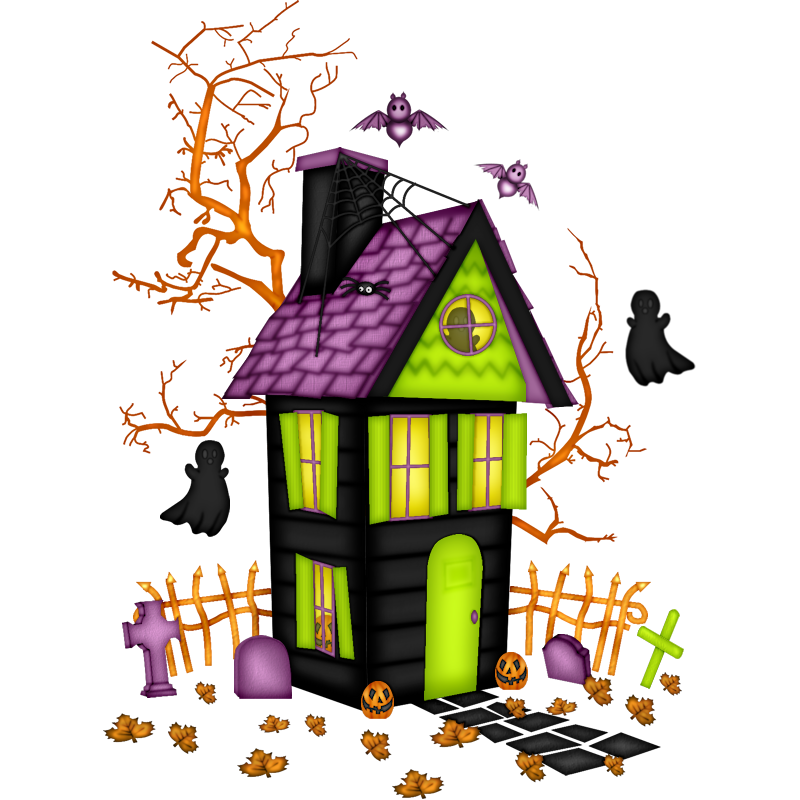 Halloween Gingerbread House  Transparent Clipart