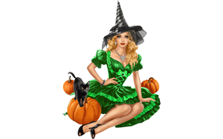 Halloween Girl Costume PNG