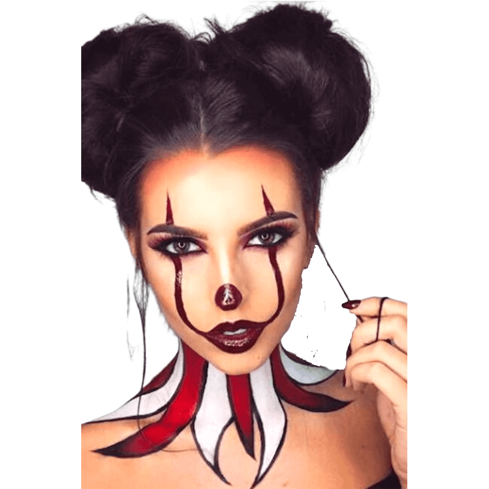 Halloween Girl Makeup Transparent Clipart