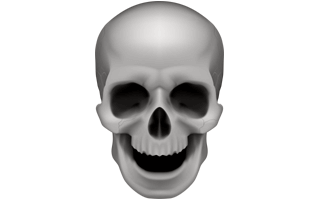 Halloween Human Skull PNG