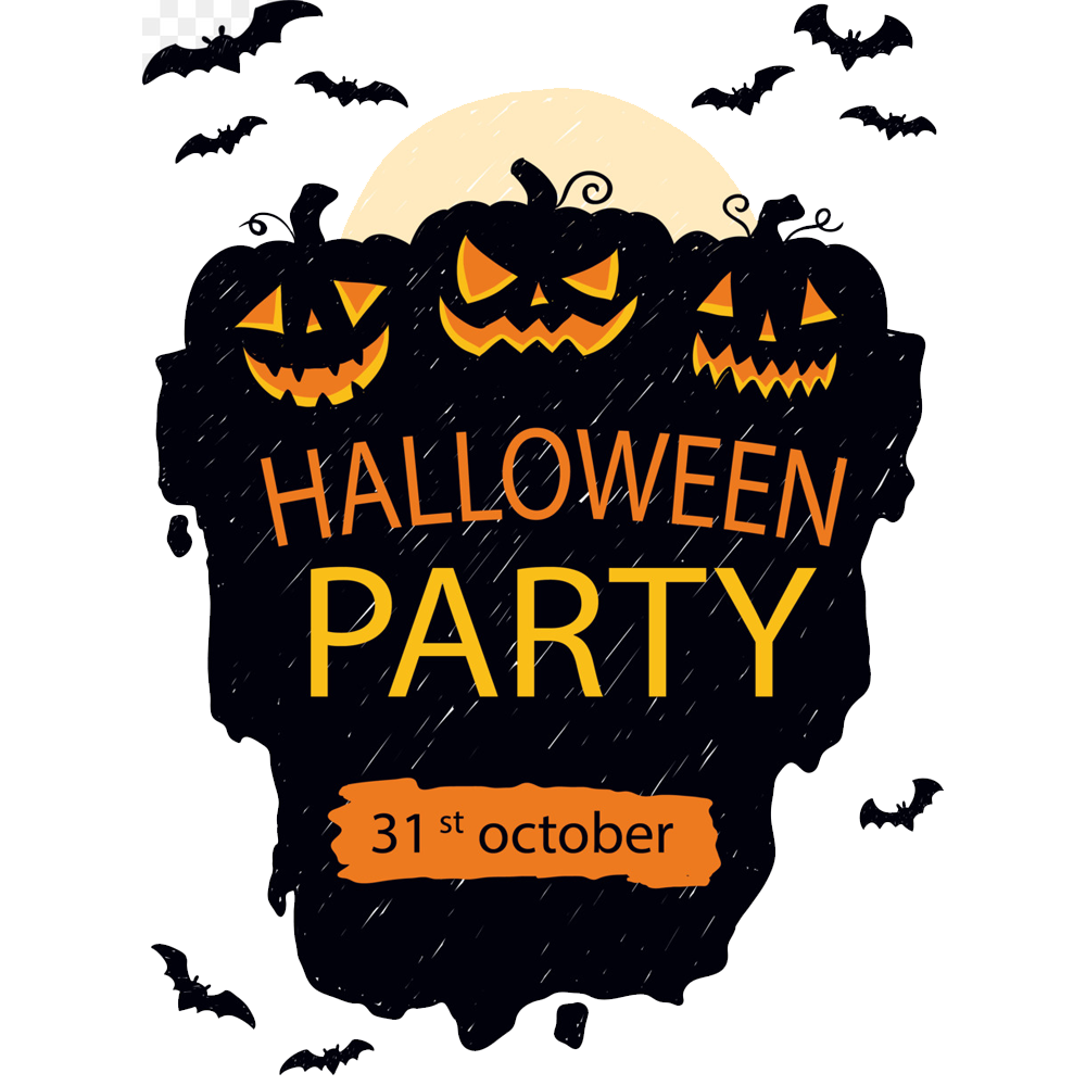 Halloween Party Transparent Clipart