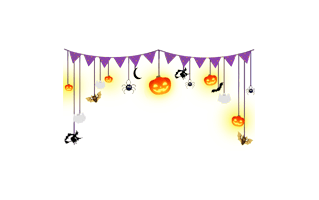 Halloween party Decoration PNG