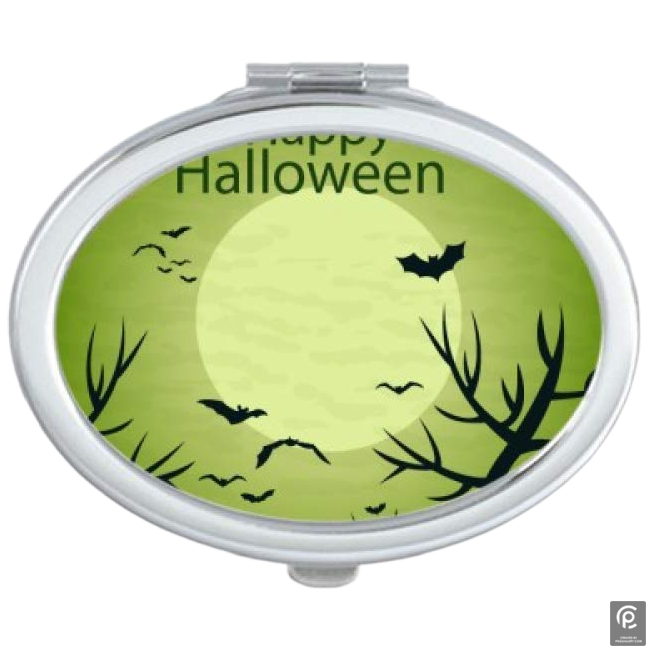 Halloween Pocket Mirror Transparent Clipart