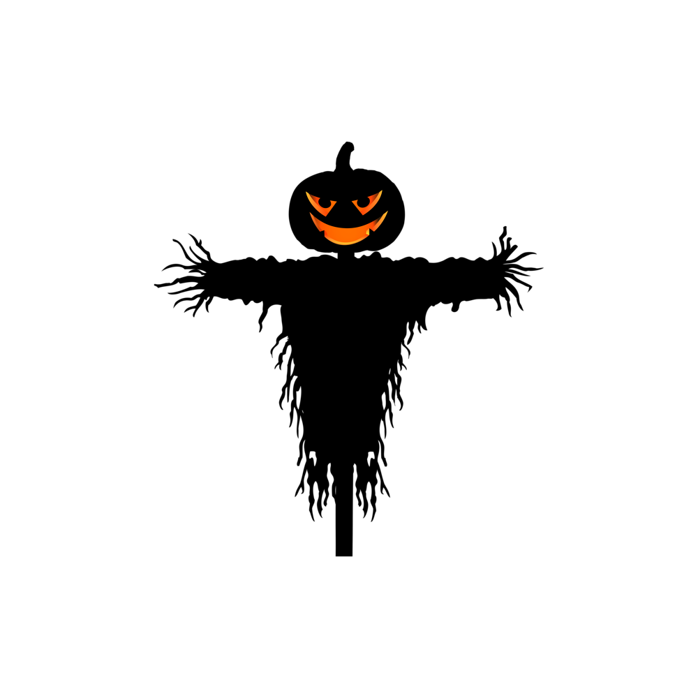 Halloween Pumpkin Scarecrow  Transparent Picture